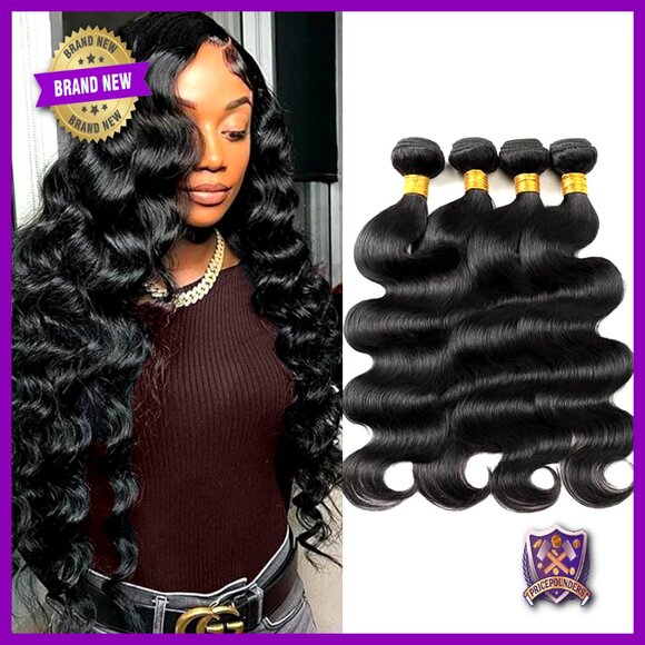 20-26 Inch Body Wave Human Hair Extensions 4 Bundles Brazilian Virgin Hair